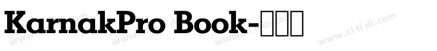 KarnakPro Book字体转换